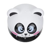 JECOMPRIS Minuteur Mécanique Cuisine Forme Panda Minuterie Cuisson Pratique Rappel Visuel Compte à Rebours Minuterie Manuelle Simple pour Cuisson et Gestion du