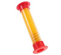 JECOMPRIS Minuteur Sablier Sonore 5 Secondes 13 CM Sable Jaune et Couvercle Rouge pour Jeux de Cartes et Décoration Intérieure Garçon et Filles et Adultes