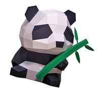 JECOMPRIS Modèle 3D en Papier Panda Décoration Main Origami Animal Géométrique Jouet DIY en Papier pour Garçon et Bricolage Décoratif 1 Pièce
