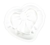 JECOMPRIS Moule à Pâtisserie en Silicone Forme Nœud en Cœur, Moule Individuel pour Mini Cheesecakes et Bonbons, Silicone Alimentaire, Usage Cuisson et Desserts Maison Cuisine, Ustensile