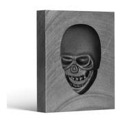 JECOMPRIS Moule de Coulée en Graphite Forme Crâne Haute Densité pour Fonte de Métal et Argenté Faible Consommation D'énergie et Stabilité Thermique