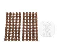 JECOMPRIS Moules à Tampons Alphabet et Chiffres pour Argile et Pâte Polymère, 2 Sets par Pack, Couleur Café B100, Outils de Gaufrage pour Loisirs Créatifs, Couleur Aléatoire