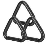 JECOMPRIS Mousqueton Triangulaire Robuste en Alliage d'Aluminium Lot de 3 Clips Multifonctions pour Randonnée et Escalade Boucle de Sécurité Crochet Extérieur Accessoire Alpinisme