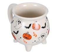 JECOMPRIS Mug Céramique Thématique Tasse Halloween Unique pour Café Ergonomique et Lavable Au Lave Vaisselle pour Anniversaires et Événements Spéciaux