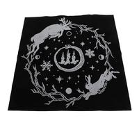 JECOMPRIS Nappe de Tarot Divinatoire en Flanelle Douce, 1 Pièce, Nappe D'autel Astrologique pour Jeux de Société et Cartes Divinatoires, Accessoire Léger et Portable pour Usage Rituel