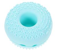 JECOMPRIS Nettoyeur de Pinceaux de Maquillage Multifonction en Silicone Bleu Nettoyage Complet Support Séchant de Donut