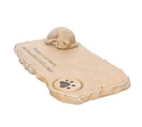 JECOMPRIS Ornement Commémoratif Chaton en Résine pour Jardin, Effet Pierre | Décoration Extérieure pour Animaux, Finition Réaliste et Texture Fine, Compact pour Coin Mémoire, Présent de Sympathie