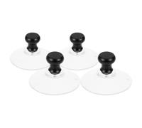 JECOMPRIS Outil de Réparation Écran Téléphone Ventouse Transparente avec Capuchon Aluminium 4,2 Mm, Lot de 4 Pièces, Succion Puissante pour Démontage et Ouverture D’écran Compatible