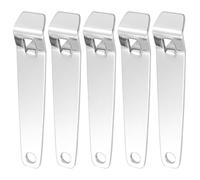 JECOMPRIS Ouvre-flacons Inox Lot de 5, Ouvre-bouteille pour Flacons Oraux, Accessoire Hospitalier Portable en Acier Inoxydable, Outil Professionnel pour Ouverture Rapide de Remède en Milieu