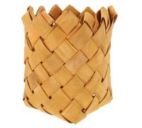 JECOMPRIS Panier Tressé en Bois Multifonction Léger pour Rangement de Baguettes et Papeterie, pour Camping ou Établi, Petit Organisateur de Couverts Pratique