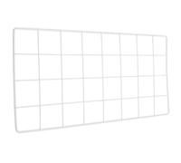 JECOMPRIS Panneau Mural en Maille Métallique 40X20 CM Gris Clair Grille D’Affichage Photo Murale Décorative Support Photo en Fer Robuste pour Salon Chambre Bureau Rangement Mural