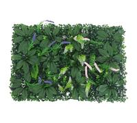 JECOMPRIS Panneau Mural Végétal Artificiel 100X100 CM en Plastique Décoration Murale pour Intérieur et Extérieur Haie Artificielle Réutilisable pour Événements et Mariages