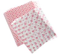 JECOMPRIS Papier Cuisson Anti-graisse 100 Feuilles, Emballage Alimentaire pour Sandwichs et Pâtisserie, Papier Sulfurisé Décoré Cœur et Rose, 2 Paquets de 50 Feuilles, Résistant et Pratique