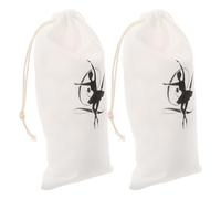 JECOMPRIS Paquet à Chaussures de Danse en Tissu 2pcs pour Ballerines Cordon de Serrage, Pratique et Résistant, pour Cours de Danse et Voyage