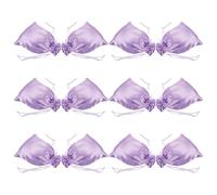 JECOMPRIS Paquet en Satin pour Perruques 12 Pièces 15x20 Cm Léger et Compact, Pochettes avec Cordon de Serrage pour Rangement et Voyage, Protection Douce et Polyvalente pour Extensions