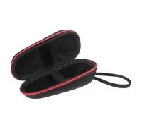 JECOMPRIS Paquet Rigide de Voyage pour Tondeuse à Cheveux Rouge Double Fermeture Éclair, Organisateur de Rasoir Électrique pour Hommes, Pochette de Rangement Compacte et Protégée,