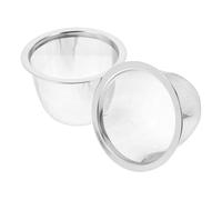 JECOMPRIS Passoire à Thé Acier Inoxydable 2 Pièces 6,5 CM Diamètre Infuseur Fine Maille Grille de Séparation pour Thé en Vrac et Accessoires pour Théière