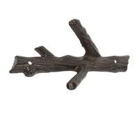 JECOMPRIS Patère Murale Vintage en Fonte Robuste, Crochet Mural Multifonctionnel de Branche D’arbre, Décoration Rétro pour Entrée et Salle de Bain, Support pour Manteaux, Paquet