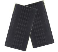 JECOMPRIS Patins Antidérapants pour Batterie, 1 Paire, Protection de Cercle de Tambour en Caoutchouc Noir, Accessoire de Batterie pour Pédales Simple et Double, pour Percussion et Musique