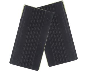 JECOMPRIS Patins Antidérapants pour Batterie, 1 Paire, Protection de Cercle de Tambour en Caoutchouc Noir, Accessoire de Batterie pour Pédales Simple et Double, pour Percussion et Musique