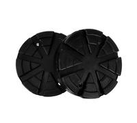 JECOMPRIS Patins en Caoutchouc pour Cric de Levage, Coussinets Antidérapants Ronds 2 Pièces, Accessoires Compatibles Pont Élévateur Auto, Support Robuste et Résistant à L’usure pour Levage