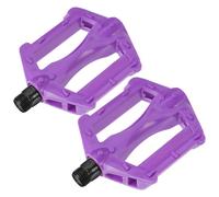 JECOMPRIS Pédales de Vélo Antidérapantes Violettes en Plastique et Fer, Paire de Pédales de Rechange pour VTT et Vélos Garçon et Filles, Accessoires de Cyclisme Légers pour Balades