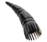 JECOMPRIS Peigne à Cheveux en Corne de Bœuf Naturelle 12-18 Cm, Grand Modèle Antistatique, Brosse de Massage pour Cuir Chevelu et Lavage, Outil Multifonction Gua Sha pour Soin Capillaire