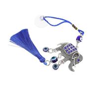 JECOMPRIS Pendentif Suspendu Éléphant en Alliage Bleu pour Décoration Lumineuse et Protection la Malchance, pour Chambre ou Atelier