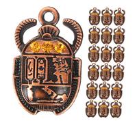 JECOMPRIS Pendentifs Scarabée Égyptien 30 Pièces Orange 26x16mm Charme Créatif Bijoux DIY pour Colliers Bracelets Artisanat Présent Bricolage
