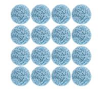 JECOMPRIS Perles Diffuseuses en Pierre Volcanique Naturelle 16 Mm Bleu Clair, Lot de 20 Perles pour Aromathérapie, Accessoires Parfum Voiture, Décoration Intérieure Parfum D’Ambiance