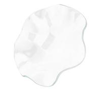 JECOMPRIS Petit Plat en Verre Transparent Ondulé 115 Mm pour Chauffe-Cire et Huiles Essentielles, Coupelle de Remplacement Réutilisable pour Diffuseur D’aromathérapie, Accessoire Décoratif