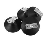 JECOMPRIS Pièces Détachées Foot 4 Pieds de Nivellement Réglables en Caoutchouc et Acier, Antidérapants pour Protéger Parquet et Meubles Setup Gaming