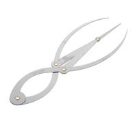 JECOMPRIS Pied à Coulisse en Acier Inoxydable pour Sourcils, Pochoir Règle à Sourcils Courbe, Outil de Dessin Précis, Réglage Facile pour Maquillage et Beauté, Usage Féminin