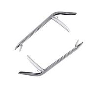 JECOMPRIS Pince de Pêche en Acier Inoxydable 2 Pcs, Outil Multifonction pour Contrôle Manuel des Poissons et Anguilles, Poignée Ergonomique Ambidextre, Accessoire Solide pour Pêche en Eau