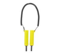 JECOMPRIS Piolet de Sécurité Rétractable avec Dragonne Flexible | Acier Inoxydable et Pvc, Poignée Antidérapante, Usage Rivière, Jaune, pour Pêche Hivernale et Transport