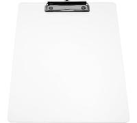 JECOMPRIS Planchette à Pince A4 en Acrylique Transparent Épais, Porte-documents Simple et Utile pour Étudiants et Enseignants, pour Cours et Conférences