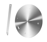 JECOMPRIS Plaque Diffuseur de Chaleur Induction 24 CM en Acier Inoxydable Poignée Amovible Adaptateur pour Cuisinière à Gaz et Ustensiles Non Compatibles Induction Disque Transfert