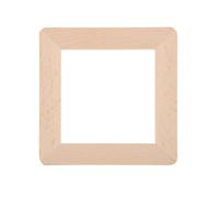 JECOMPRIS Plaque Murale Bois Massif pour Prise Simple Couverture Décorative Carrée Bois de Hêtre Texture Fine Résistante Design Nordique Élégant Facile à Installer pour Décoration
