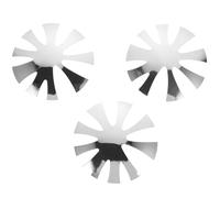 JECOMPRIS Plaques de Découpe pour Nail Art 3 Pièces en Métal Argenté, Moules pour Manucure Diy, Pochoirs Coupe-gel Précis pour Ongles, Gabarits de Modelage Professionnels, Outils