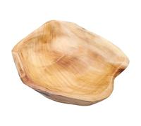 JECOMPRIS Plateau de Fruits en Bois Massif Sculpté, Grand Format, Forme Aléatoire, Récipient à Collations Naturel, Bol à Fruits Décoratif Cuisine et Salle à Manger, 1 Pièce