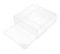 JECOMPRIS Plateau Décoratif Festonné en Acrylique avec Tiroir Coulissant, Solution Polyvalente Résistante à l'usure Quotidienne pour Décoration de Bureaux Élégante et Chic