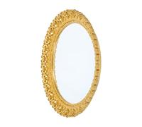 JECOMPRIS Plateau Décoratif Rond Vintage en Verre et Abs Or, Solution de Rangement Portable pour Table Dessert ou Station d'accueil Invités