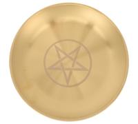 JECOMPRIS Plateau Pentagramme Rond Métal pour Bougie Décorative Et Décoration Plateau De pour Objets De Cérémonie