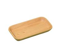 JECOMPRIS Plateau Rectangulaire Naturel Mini Assiette Snack et Dessert Soucoupe de Service pour Maison et Hôtel Plateau à Sauce et Collation Polyvalent