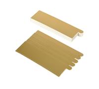JECOMPRIS Plateaux Rectangulaires à Gâteau Doré 13x4 Cm en Carton Alimentaire, 100 Pièces Bases pour Desserts, Mousses, Pâtisseries, Accessoires Indispensables pour Présentation et
