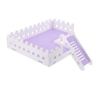 JECOMPRIS Plateforme pour Cage à Hamster en PVC Résistant aux Morsures, Plateau de Jeu Violet Compatible Cage 60cm, Accessoire Ludique pour Petits Animaux, pour Exploration et Amusement