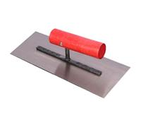 JECOMPRIS Platoir à Enduit en Acier Inoxydable Poli avec Structure Estampée, Bords Arrondis, Facile à Nettoyer pour Lissage Précis sur Plaques de Plâtre et Enduits Lors de Rénovations