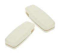 JECOMPRIS Poignée de Rideau Verticale en Pom Beige, Facile à Installer, Lot de 2 Pièces pour Stores à Cordon, pour Maison et Hôtel, Accessoires Élégants et Solide