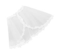 JECOMPRIS Poncho Châle Blanc pour Filles en Tissu Aéré, Tissu Doux et Élégant, Cape à Capuchon pour Fêtes et Espaces Climatisés