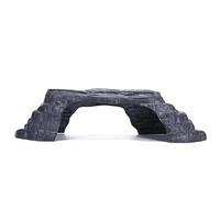 JECOMPRIS Pont Décoratif pour Aquarium Tortue en PP Rampe, Plateforme Réaliste pour Lézards et Geckos Léopards, Cachette et Zone d'escalade pour Aquarium Humide
